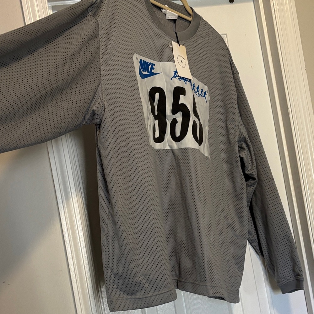 🔥RARE CACTUS PLANT Nike Gray Mesh Long Sleeve NWT